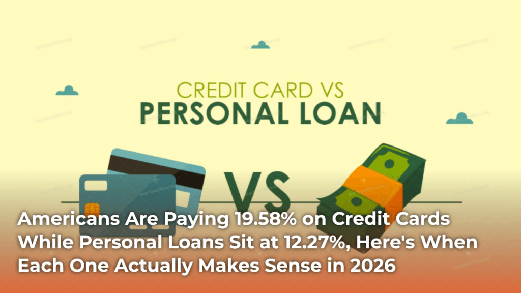 Americans Are Paying 19.58% on Credit Cards While Personal Loans Sit at 12.27%, Here's When Each One Actually Makes Sense in 2026