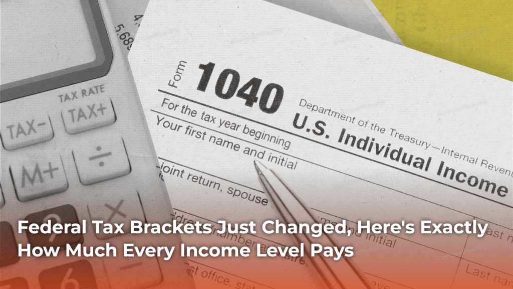 Federal Tax Brackets Just Changed, Here's Exactly How Much Every Income Level Pays
