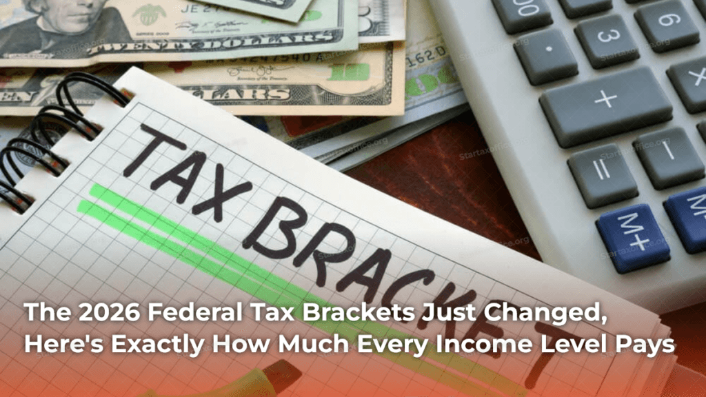 The 2026 Federal Tax Brackets Just Changed, Here's Exactly How Much Every Income Level Pays