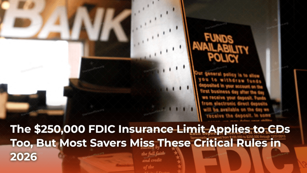 The $250,000 FDIC Insurance Limit Applies to CDs Too, But Most Savers Miss These Critical Rules in 2026